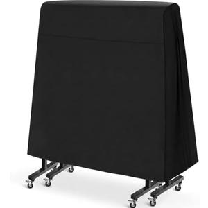 Ping Pong Table Cover, Heavy Duty Folding Table Tennis Table Cover Windproof with Zipper & Buckles Universal Fit for 9x5 FT Indoor & Outdoor Folding Tables