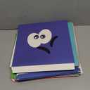 Gaiaring 5 Pcs Inside Party Decorations Cute Cartoon Birthday Party Decoration Background Gift Boxes Joy Fear Character Box Photography Backdrop for Colorful Cute Theme Party Supplies (5 Pcs)