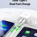 Gigastone iPhone Charger Fast ChargingApple MFi Certified, 35W USB C Charger + 5FT USB-C to Lightning Cable, Fast Charger iPhone 15/15 Ultra /14/14 Pro / 14 Pro Max/iPad/iPad mini/iPad Pro