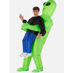 Alien Inflatable Pick Me Up Costume Adult Scary Blow Up Suit Halloween