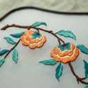 QIZUOLIFE Chinese Embroidery Fan Kit for Beginners, 12.99 x 8.66 inches