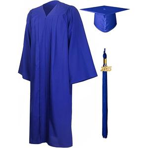 GraduationMall Matte Graduation Gown Cap Tassel Set 2025 for High School and Bachelor, Size 54