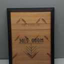 Black Wooden Picture Frame 11x14 inch - Solid Wood with Thick Borders for Wall Mounting Photo Frame