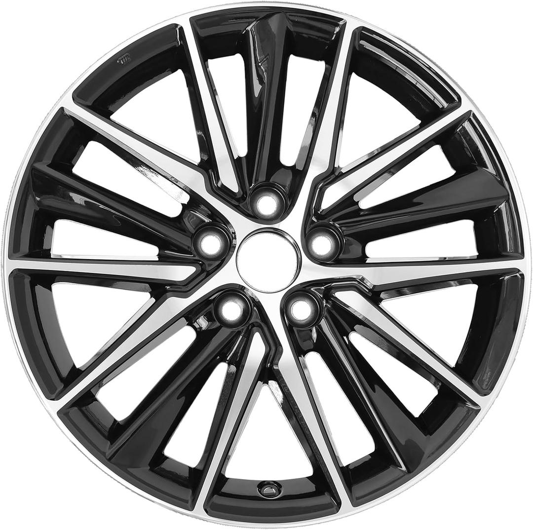 New 18 Inch 18x8 Inch Premium Aluminum Alloy Wheel Rims Fit for Toyota Camry SE 2018 2019 2020 2021 2022 2023 2024, ALY69133U45N, Machined Black Wheels OEM Design Rim