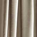 DKNY Modern Knotted Velvet Lined Window Curtains for Living Room or Bedroom - 50" x 96" - Set of 2 Matching Curtain Panels - Champagne Beige