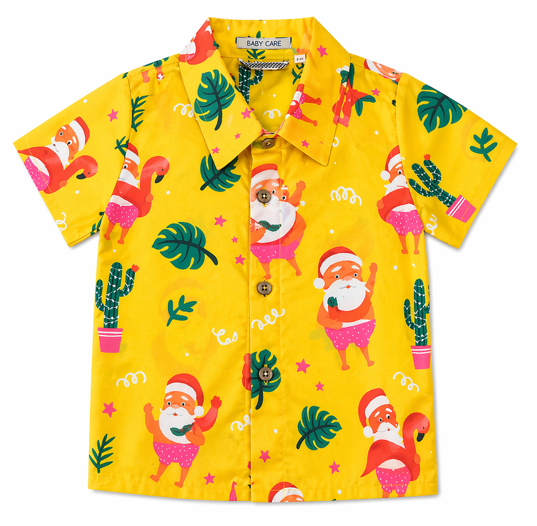 Damipow Mens Unique Pattern Hawaiian Shirt Beach Tropical Button Up Shirts Vacation Cruise Hawaii Summer Clothes (Flamingo), 2XL