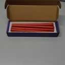 Set of 8 10 Inch Red Taper Candles, Dripless Unscented Decorative Burgundy Colored Skinny 0.76 Inch Base Candlesticks for Home Party Dinner Table Decoration