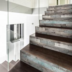 funlife 14 Strips Peel and Stick Stair Risers Stickers, Self Adhesive Vinyl Stair Stickers Decals, Staircase Murals Decor for Steps, 39.37"X7.09", Fresh Blue