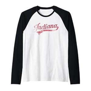 Vintage Indiana Hoosier State Distressed Pride apparel Pullover Hoodie, Size XL