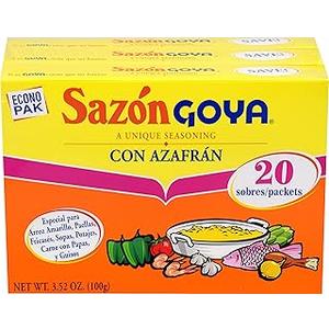 Goya Sazón Seasoning With Azafran 3.52 Ounce (Pack of 18)