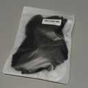 Large Satin Lined Scrub Cap for Women Long Hair Nurse Head Cap Surgical Bonnet 4 Buttons (Black)