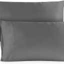 Hotel Sheets Direct Queen Size Pillowcases 2 Pack, 20x30 Inch, Cooling, Breathable Pillow Cases, 100% Viscose Derived from Bamboo Pillow Covers, Silky Soft for Hair & Skin, Elegant Bedroom, Dark Gray