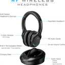 iLive Electronics Radio Frequency Wireless Headphones with Transmitter/Charging Dock, Black (IAHRF79B)