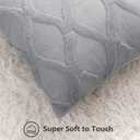 decorUhome Summer Throw Pillow Covers 18x18 Inch Set of 2, Soft Plush Faux Fur Wool Grey Accent Couch Pillow Covers for Modern Farmhouse Bed Sofa Living Room