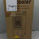 JRD Portable Air Conditioner, Portable Evaporative Air Cooler with Remote, 12H Timer, 4 Ice Pack, 2.4Gal Tank, 4 Mode&3 Speed, Mist Function, Swamp Cooler Cooling Fan for Bedroom Home Office Garage