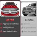 Hood Deflector Protector Fit for 2013-2018 Dodge RAM 1500 Accessories TPE Hood Protector Bug Deflector Shield Replacement for Ram Truck Accessories