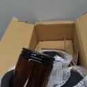 24 Pack, 8 OZ Thick Amber Candle Jars for Making Candle - Round Glass Jars with Lids - Empty Food Storage Containers, Canning/Mason Jar For Spice, Powder, Liquid, Sample - Leakproof & Food Grade