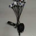 Halloween Decorations Outdoor Solar Scary Eyeball Lights,2PACKS 12LED Green Eyeball Swaying Firefly Lights,Waterproof Solar Halloween Path Lights for Yard/Garden/Lawn/Party Decor