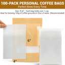 2 x Belle&Beau 100pcs Premium Cold Brew Coffee Filter Bags, No Mess Cold Brew Bags, Easy-Use Disposable Grinds Coffee Pouches, Versatile Coffee Tea Bags for Smooth Cold Brew with Drawstring, 4 x 6 Inches