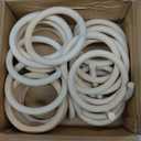 20 Pcs Wooden Rings for Craft, 4inch/100mm Unfinished Wood Rings, Wooden Rings for Macrame Craft, Pendant Connectors, DIY Craft Supplies