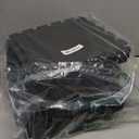 20 Pieces Sound Absorbing Interlocking Floor Mats, 11.8 x 11.8 x 0.4 inches High Density Felt Soundproof Pads Non-Slip Anti Vibration Puzzle Acoustic Blankets Piano Carpet Drum Rug, Black