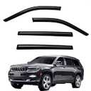 YLSCOO Window Visors Rain Guards fits 2021-2026 Grand Cherokee L, Out-Channel Window Wind Deflectors Vent Shades Accessories, Dark Smoke 4 Pcs, 2022 2023 2024 2025 (only Grand Cherokee L)