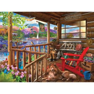 Roseart - Bigelow Illustrations - Porch Life- 500 Piece Jigsaw Puzzle for Adults