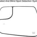 Driver Side Mirror Replacement for 2019-2025 Dodge Ram 1500 2500 with BSD Heated Left Side Mirror Glass Replacement w/o Auto Dimming