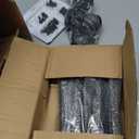 Home Office Chair No Arms with Wheels, Adjustable Height Small Desk Chair, PU Leather Mid Back 360 Swivel Computer Chair, Armless Modern Walnut Chair for Office, Reading Meeting Room(Beige) (MCM Style)