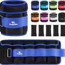 Fragraim Adjustable Ankle Weights 1-5 LBS Pair with Removable Weight for Jogging, Gymnastics, Aerobics, Physical Therapy, Resistance Training|Each 0.5-2.5 LBS, Total 5LBS, Blue