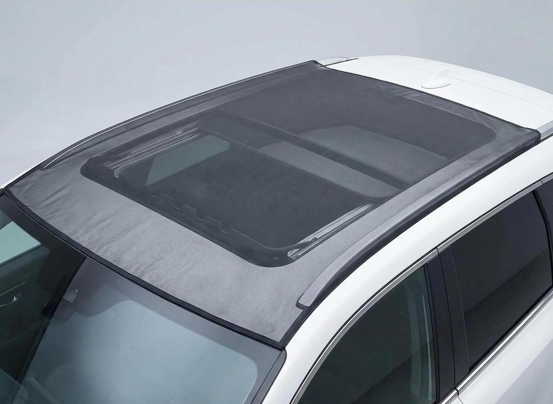 Magnetic Car Sunroof Shade Breathable Mesh, Car Window Shades for Camping, Sunroof Cover UV & Bug Protection, Car Camping Essentials for SUV Jeep, Quick Install Awning Side Windows Cover (49×39 inch)