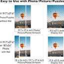 JCJMY 19.7x27.6 Puzzles Frame for 50x70 cm Puzzles Poster Photo Picture, Display 18x24 with Mat or 19.7 x 27.6 without, Wall Hanging 19.7 by 27.6 inch 1000 Pieces Puzzles Frame, White
