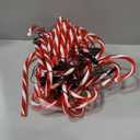 IDEAALS 24-Pack Solar Christmas Candy Cane Lights, Solar Pathway Lights Waterproof, Christmas Decorations Outdoor with 8 Modes for Party Patio Garden Lawn Yard Decor