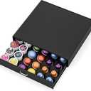 SZQINJI K Cup Holder Drawer 30 Pods Capacity, K Cup Organizer Coffee Pod Holder Compatible With Keurig K Cups for Nespresso VertuoLine/OriginalLine, Black