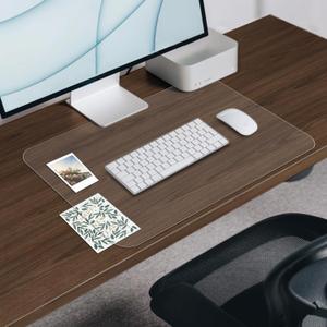 RBDM02T Desk Mat, 24 x 17 in, Clear Desk Protector for Writing & Working, Anti-Water & Heat Resistant, Home & Office