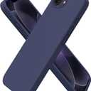 ORNARTO Compatible with iPhone 17e Case and for iPhone 16e Case 6.1", Liquid Silicone 3 Layers Full Covered Soft Gel Rubber Shockproof Cover, Protective Phone Cases for 16e & 17e-Midnight Blue