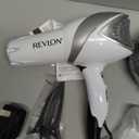 REVLON Infrared Hair Dryer with Diffuser - Ionic Blow Dryer, Diffuser, and Concentrator, Infrared Heat Technology to Prevent Over-Drying for Shiny, Soft Hair with Natural Moisture (White) (6 Piece Set)