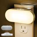 DORESshop Night Lights Plug into Wall, [2 Pack] 1W 3000K Led Night Light with Dusk to Dawn Sensor, Dimmable Night Light from 0LM to 100LM for Bathroom Hallway Bedroom Kids Room Stairway
