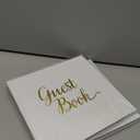 Your Perfect Day Wedding Guest Book - Elegant Guest Book Wedding Reception, Baby Shower Guest Book, Polaroid Guest Book for Wedding and Special Events, Wedding Guest Book Polaroid Pictures (White&Gold), Pack of 2