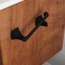 Pfister Bruxie Toilet Paper Holder, Bathroom Tissue Roll Holder, Wall-Mounted, Screw-In, Matte Black Finish, BPHBIE0B