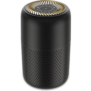 Small Air Purifiers for Bedroom Home Dorm Up to 600 sqft,20 dB Quiet Desktop Air Purifier With Night Light,H13 HEPA Filter,For Smoke Pets Dander Hair Filter,For Apartment Kitchen