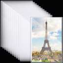 Henoyso 12 Pcs Poster Protector Sleeve 18 x 24 Inch Clear Rigid Print Plastic Protectors Sheet Heavy Duty Crystal Frame Holder for Magazine Photo Paper Poster Prints