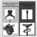 RUISHIKA E Scooter Turn Signal,Scooter Bike Turn Signal/Blinker with USB Remote Control Adjustable Base Scooter Accessories