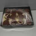 12 Pcs 3.15 Inch Velvet Christmas Tree Ornaments BulkFlocked Christmas Balls Plastic Shatterproof Xmas Hanging Ornaments Decorations Set for Tree Garland Wreath (Brown)