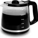 12-Cup Replacement Glass Coffee Carafe Compatible with Mr. Coffee LMX, TP, MMX, and MSX series coffeemakers (Slim)