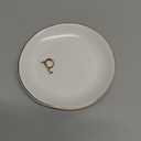 COLLECTIVE HOME - Ceramic Jewelry Tray, Decorative Trinket Dish for Rings Earrings Necklaces Bracelet Watch Keys, Birthday Mother's Day Christmas Gift for Women, 4.75", White Surface (D)