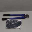 18 Heavy Duty Wire Rope Cutter, Steel Wire Cutters w/Ergonomic Handle Design, Hardened Cable Cutter Cuts Up to 5/16" for Wire rope, Stainless Steel Wire, Copper and Aluminum Cables