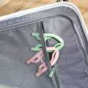 12pcs Travel Folding Hanger Household Multifunctional Portable Hanger (Colorful)