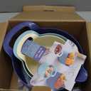 COOK WITH COLOR Nesting Plastic Mixing Bowl Set with Pour Spouts and Handles, Ombre Blue, 4 Piece Non-Slip