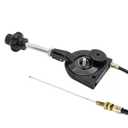 Excavator Throttle Cable Controller Handle Manual Throttle Control Bendable Cable for Excavators Heavy Equipment (40" Length)